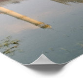 Weltberühmter Taj Mahal-Tempelbeerdigung auf Poster (Ecke)