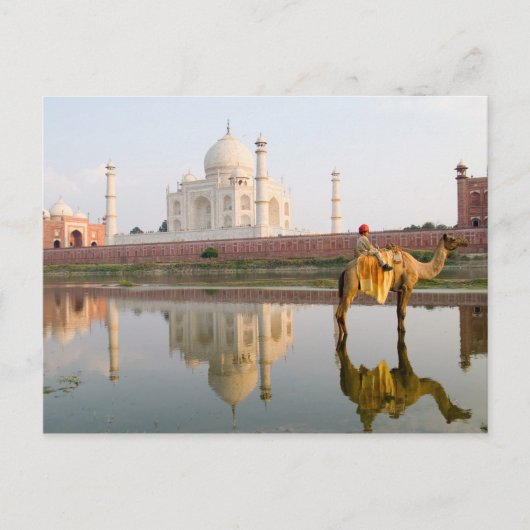 Weltberühmter Taj Mahal-Tempelbeerdigung auf Postkarte (Vorderseite)