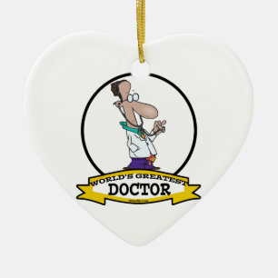 WELTBERÜHMTSTER ARZT MÄNNER CARTOON KERAMIK ORNAMENT