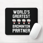 Weltbest Badminton Partner Cool Badminton P Mousepad (Mit Mouse)