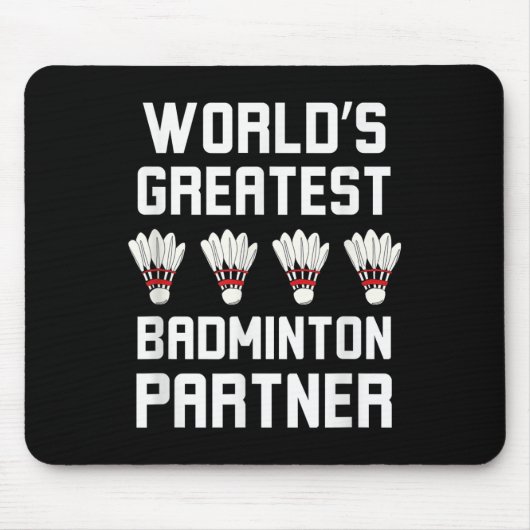 Weltbest Badminton Partner Cool Badminton P Mousepad (Vorne)