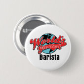 Weltbest Barista Button (Vorne & Hinten)