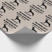 Weltbest belgischer Malinois Hund Geschenkpapier (Ecke)