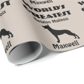 Weltbest belgischer Malinois Hund Geschenkpapier (Rolleneckpunkt)