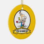 WELTBEST BLEIBE AT ZUHAUSE VATER CARTOON KERAMIKORNAMENT (Rechts)