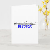 Weltbest Boss Black Blue Karte (Gelbe Blume)