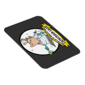 WELTBEST CAFETERIA LADY CARTOON MAGNET (Rechte Seite)