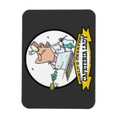 WELTBEST CAFETERIA LADY CARTOON MAGNET (Vertikal)