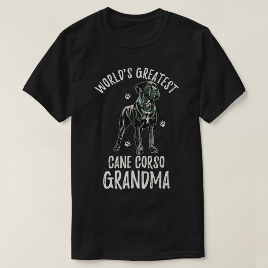 Weltbest Cane Corso Grandma Funny Dog Masti T-Shirt (Design vorne)