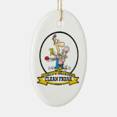 WELTBEST CLEAN FREAK MEN CARTOON KERAMIKORNAMENT (Rechts)