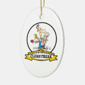 WELTBEST CLEAN FREAK MEN CARTOON KERAMIKORNAMENT (Links)