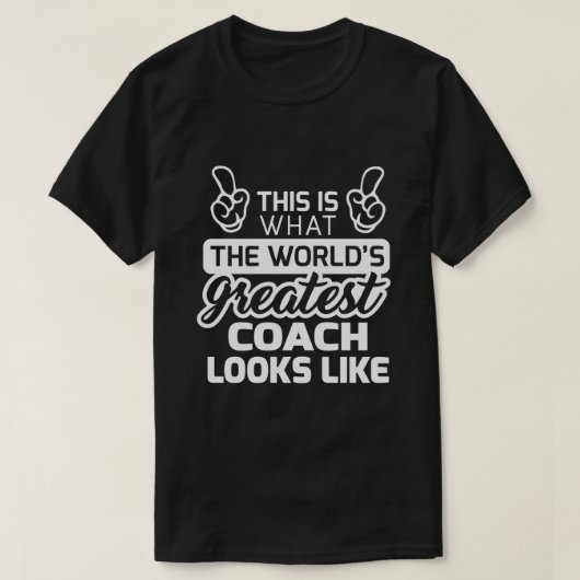 Weltbest Coach Bester Coach je T-Shirt (Design vorne)