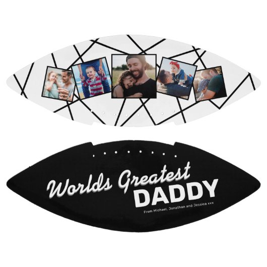 Weltbest Daddy 5 Foto Football (Paneele)