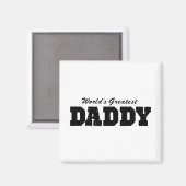 Weltbest Daddy Magnet (Vorderseite/Rückseite)