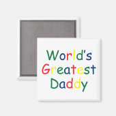 Weltbest Daddy Magnet (Vorderseite/Rückseite)