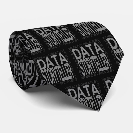 Weltbest Data Storyteller Neck Tie Krawatte (Gerollt)