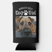 WELTBEST DOG VATER 2 Fotos - benutzerdefinierter F Selters Dosenkühler (Rückseite)