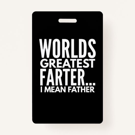 Weltbest Farter I Gemein Vater Ausweis (Vorderseite)