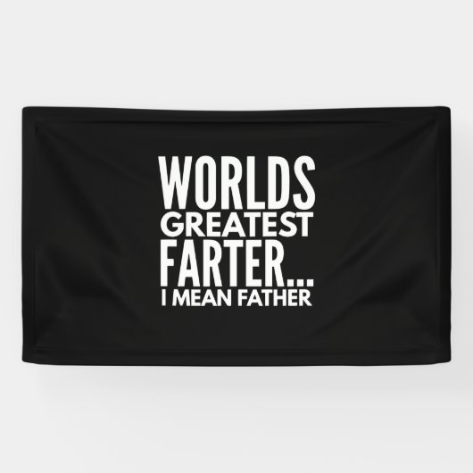 Weltbest Farter I Gemein Vater Banner (Horizontal)