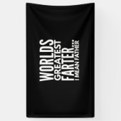 Weltbest Farter I Gemein Vater Banner (Vertikal)