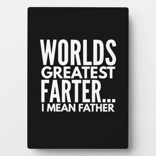 Weltbest Farter I Gemein Vater Fotoplatte (Vorderseite)
