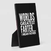 Weltbest Farter I Gemein Vater Fotoplatte (Seite)