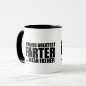 Weltbest Farter I gemein Vater Tasse (Vorderseite Links)