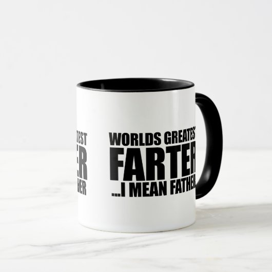 Weltbest Farter I gemein Vater Tasse (VorderseiteRechts)