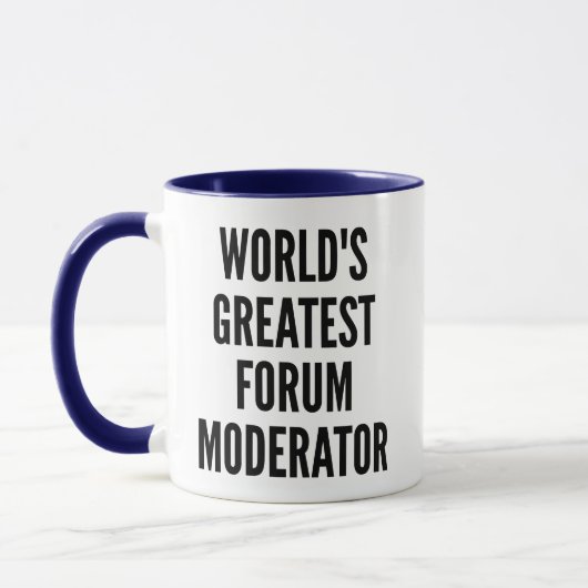 Weltbest Forum Moderator Tasse (Links)