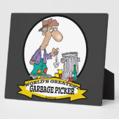 WELTBEST GARBAGE PICKER CARTOON FOTOPLATTE (Seite)