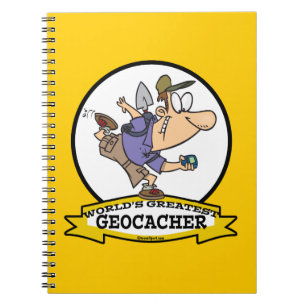 WELTBEST GEOCACHER MÄNNER CARTOON NOTIZBLOCK