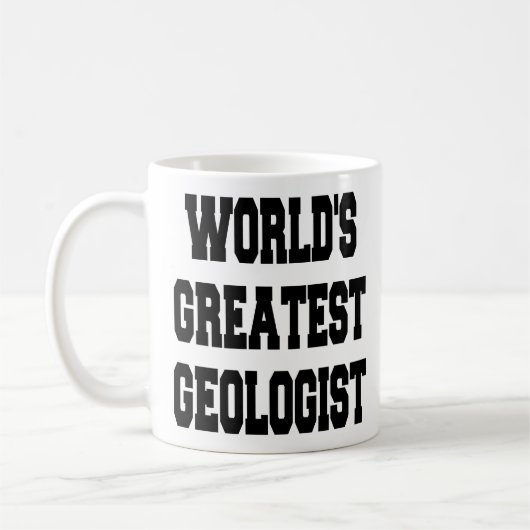 Weltbest Geologe Kaffeetasse (Links)