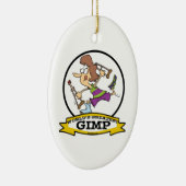 WELTBEST GIMP WOMP CARTOON KERAMIKORNAMENT (Rechts)