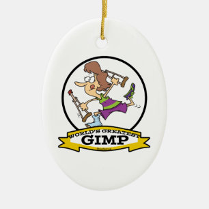 WELTBEST GIMP WOMP CARTOON KERAMIKORNAMENT
