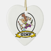 WELTBEST GIMP WOMP CARTOON KERAMIKORNAMENT (Rechts)