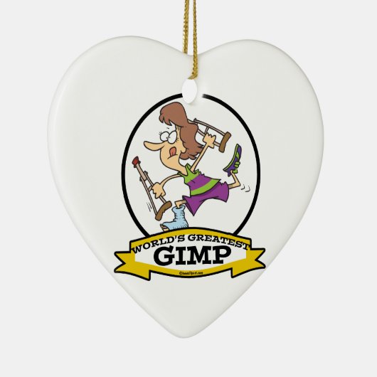 WELTBEST GIMP WOMP CARTOON KERAMIKORNAMENT (Rechts)