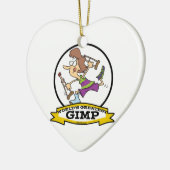 WELTBEST GIMP WOMP CARTOON KERAMIKORNAMENT (Links)