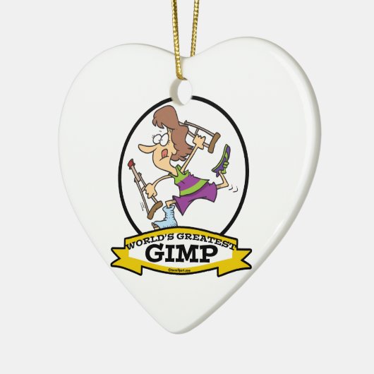 WELTBEST GIMP WOMP CARTOON KERAMIKORNAMENT (Links)