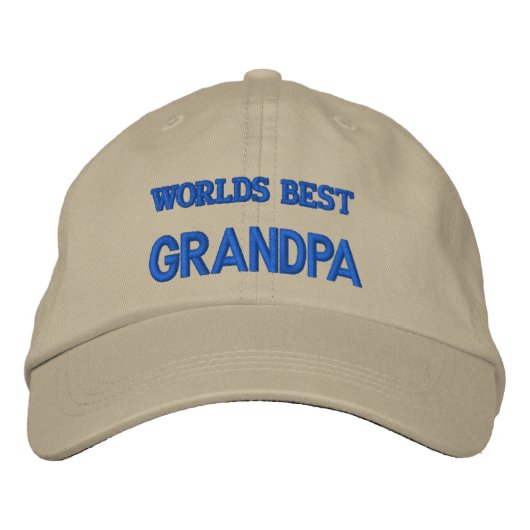 WELTBEST GRANDPA BESTICKTE KAPPE (Vorderseite)