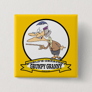 WELTBEST GRUMPY GRANNY CARTOON BUTTON