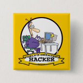 WELTBEST HACKER CARTOON BUTTON (Vorderseite)