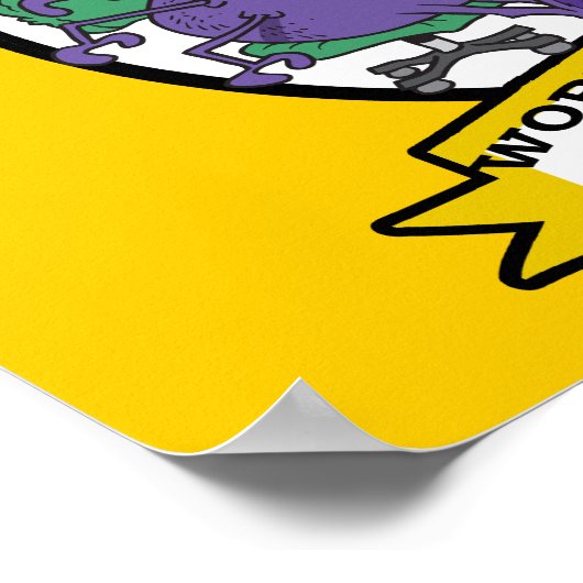 WELTBEST HACKER CARTOON POSTER (Ecke)