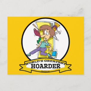 WELTBEST HOARDER FRAUEN CARTOON POSTKARTE
