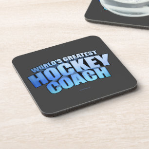 Weltbest Hockey Coach Beverage Coaster Getränkeuntersetzer