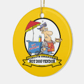WELTBEST HOT HUND VENDOR MÄNNER CARTOON KERAMIKORNAMENT (Links)