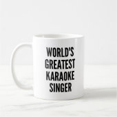 Weltbest Karaoke Singer Kaffeetasse (Links)