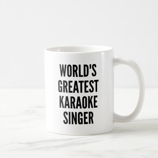Weltbest Karaoke Singer Kaffeetasse (Rechts)