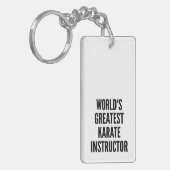 Weltbest Karate Instructor Schlüsselanhänger (Vorderseite links)
