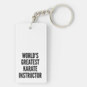 Weltbest Karate Instructor Schlüsselanhänger (Rückseite)