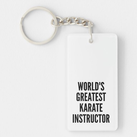 Weltbest Karate Instructor Schlüsselanhänger (Vorderseite)